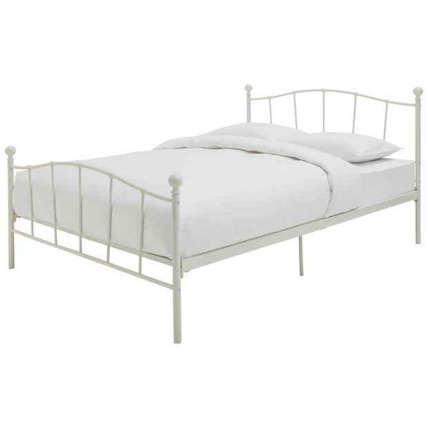 White Metal Bed Frame Argos