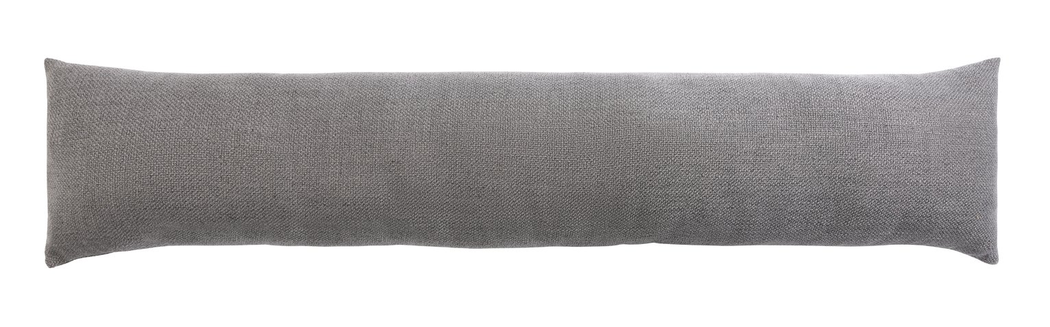 Habitat Basket Weave Draught Excluder -Grey