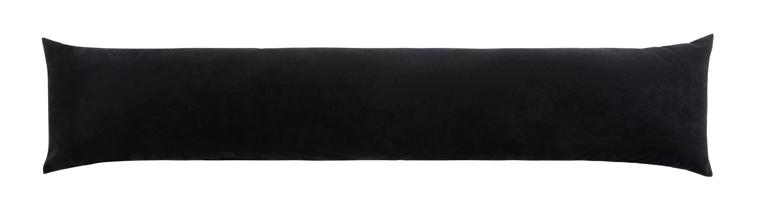 Habitat Velour Draught Excluder - Black