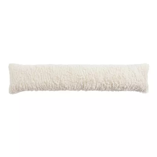 Habitat Faux Shearling Draught Excluder - Oatmeal