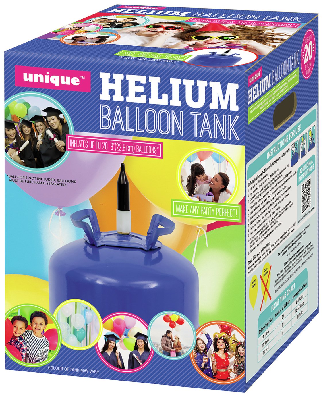 Unique Party Helium Canister For Twenty 9 Inch Balloons