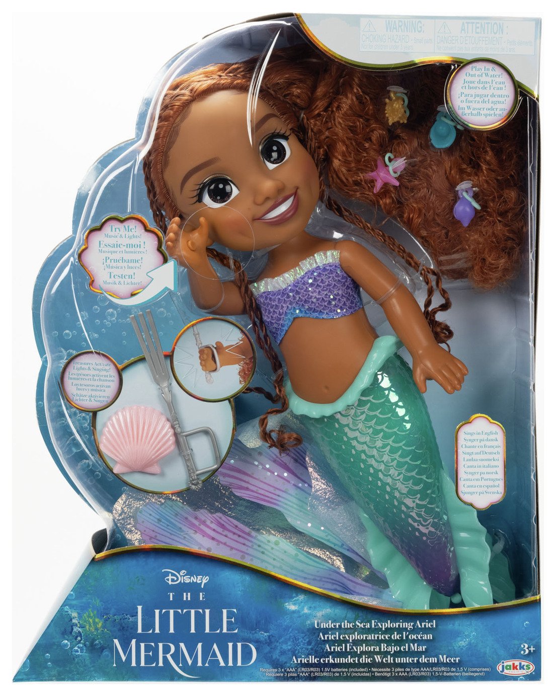 Buy Little Mermaid Live Action Ariel Doll 14inch/35cm Dolls Argos