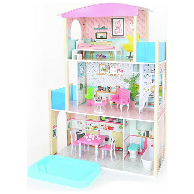 Buy Jupiter Workshops Wooden 3 Storey Dolls House, Doll houses