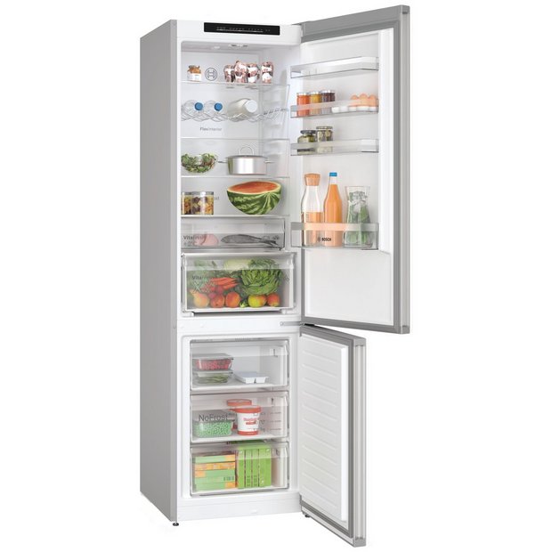 Argos silver fridge freezer discount