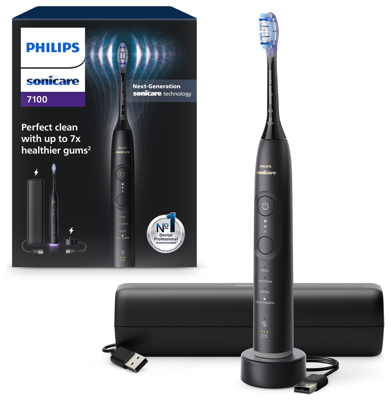 Philips Sonicare Series 7100 Electric Toothbrush - Black