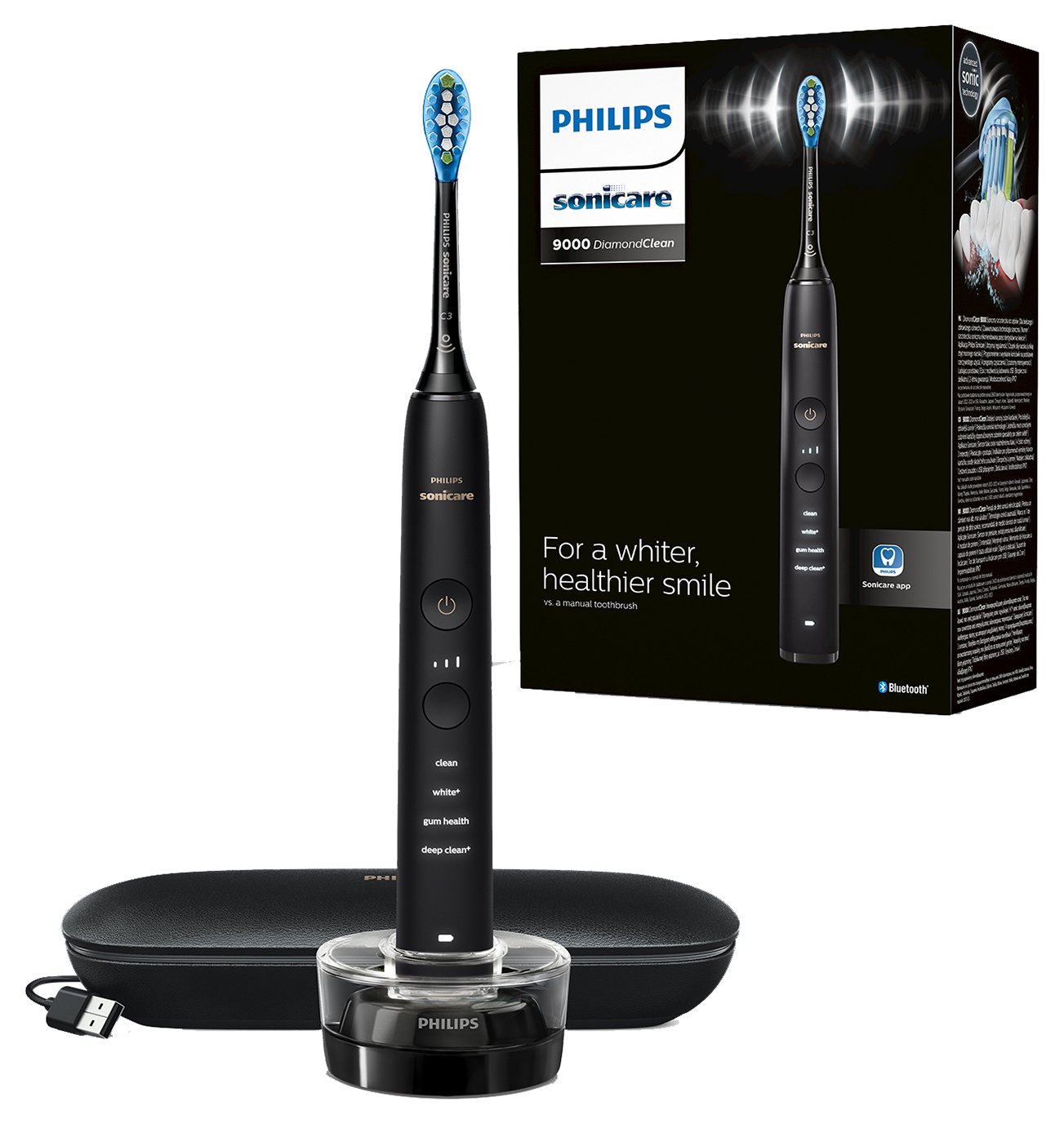 Philips Sonicare Series 9000 Electric Toothbrush - Black
