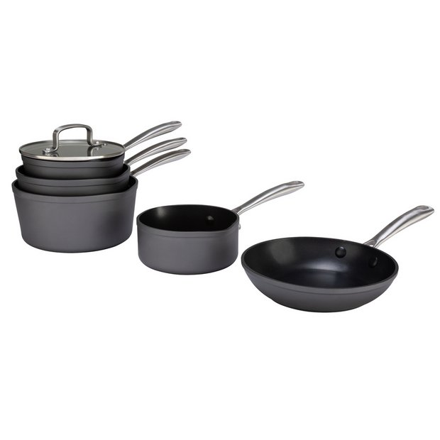 BergHOFF Essentials 5Pc Non-stick Hard Anodized Cookware Starter Set