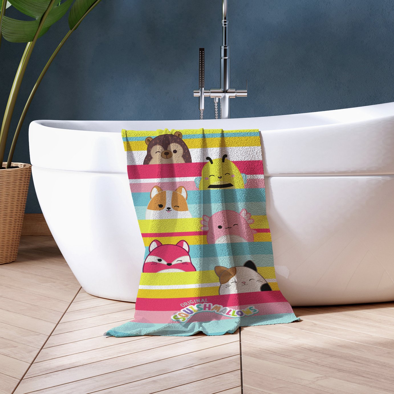 Squishmallows Stripes Towel - Multicoloured - 70x140cm