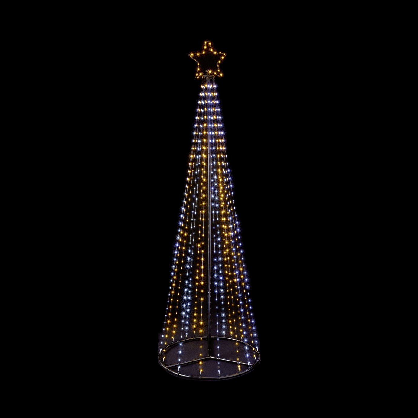 Premier Decorations 7ft Pyramid LED Christmas Tree