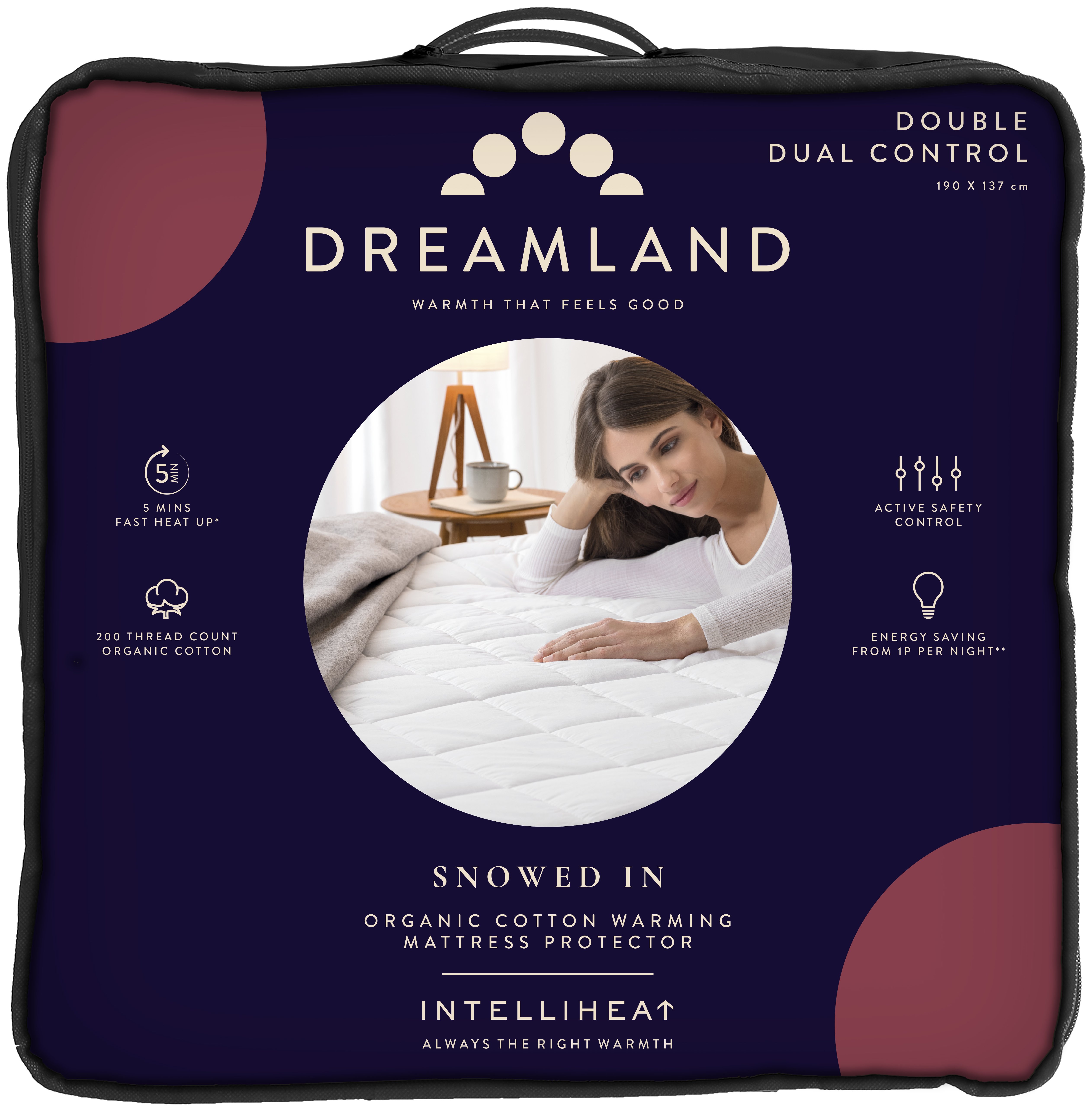 Dreamland Intelliheat Dual Control Mattress Protector