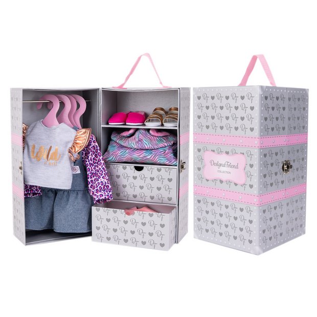 Buy DesignaFriend Wardrobe Bumper Set Doll accessories Argos