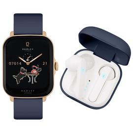 Radley Navy Strap Smart Watch and Earbud Set