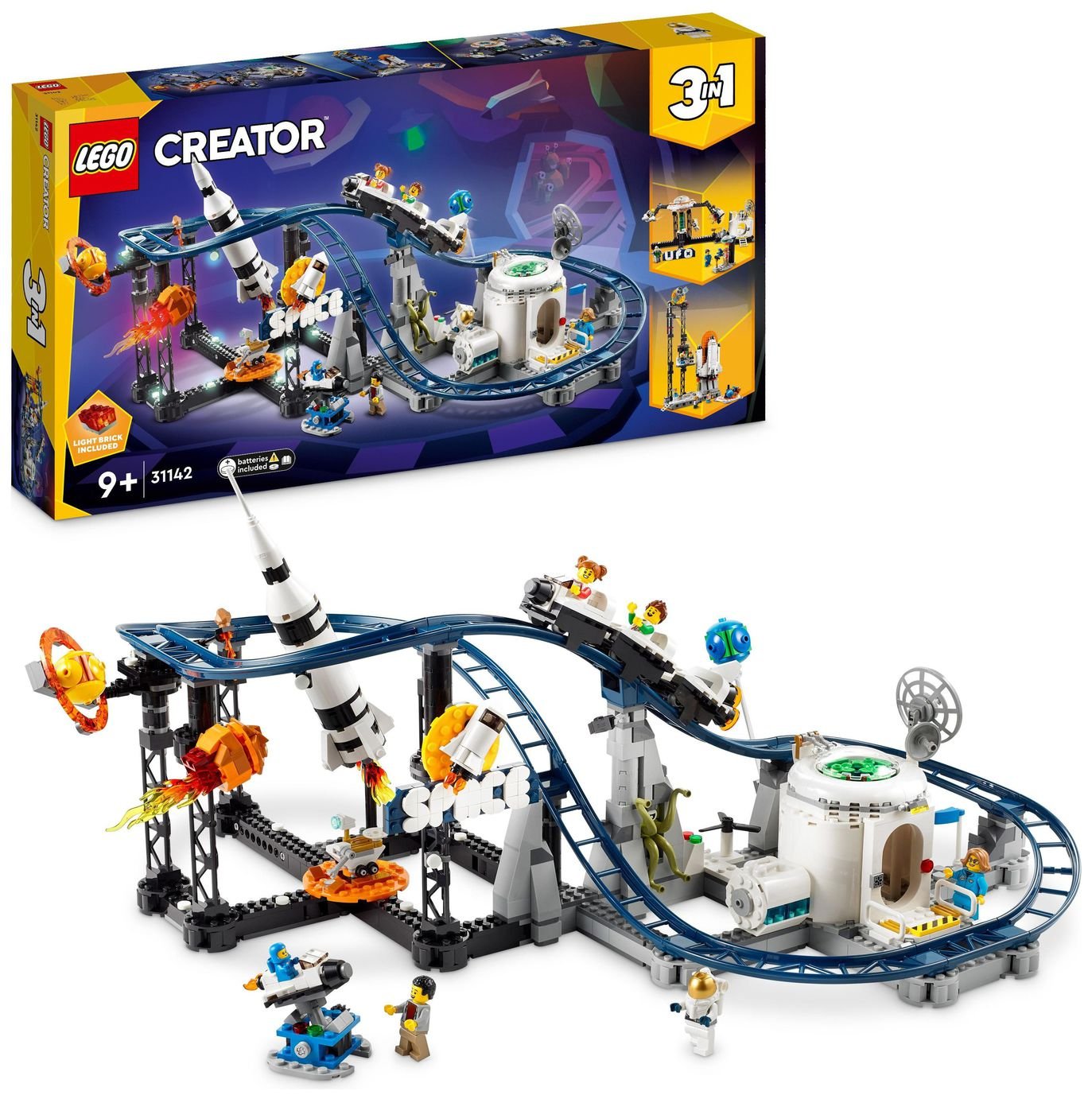 LEGO Creator 3in1 Space Roller Coaster Funfair Set 31142