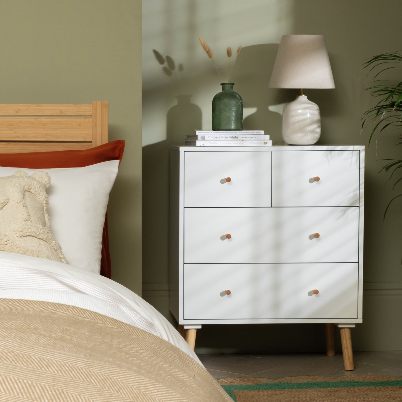 Habitat Otto 4 Drawer Chest - White
