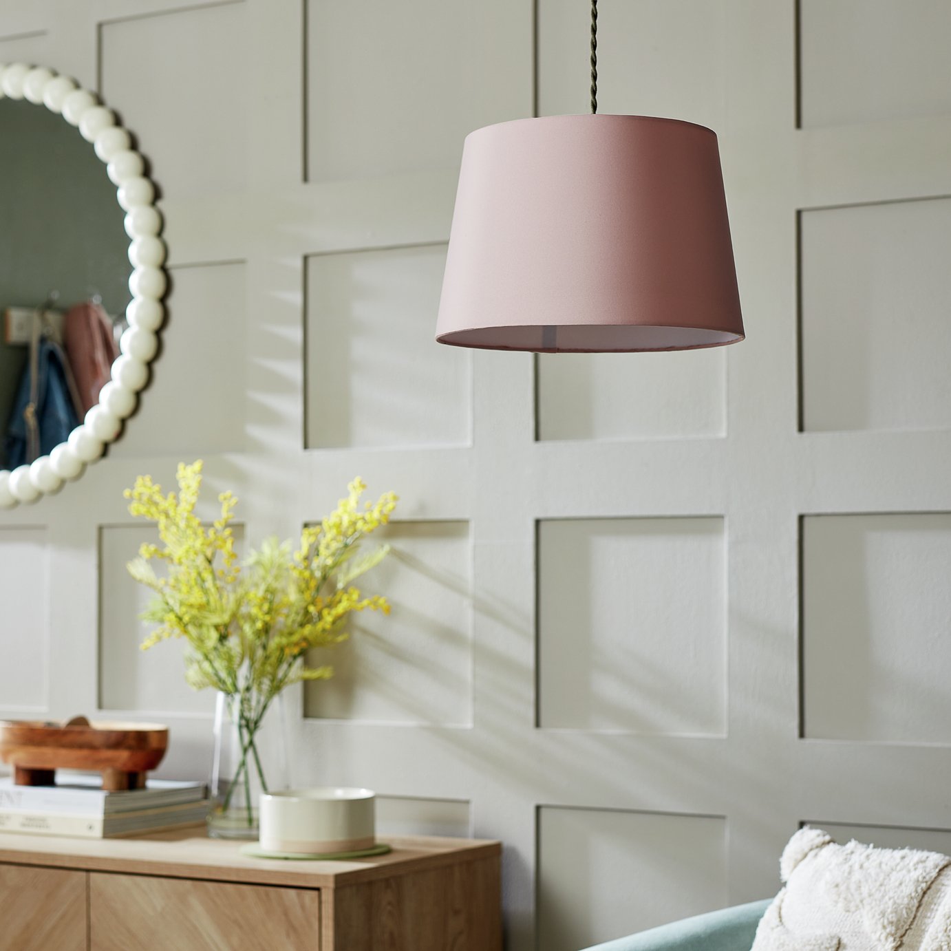 Argos Home Pink Easy Fit Lampshade - 29cm