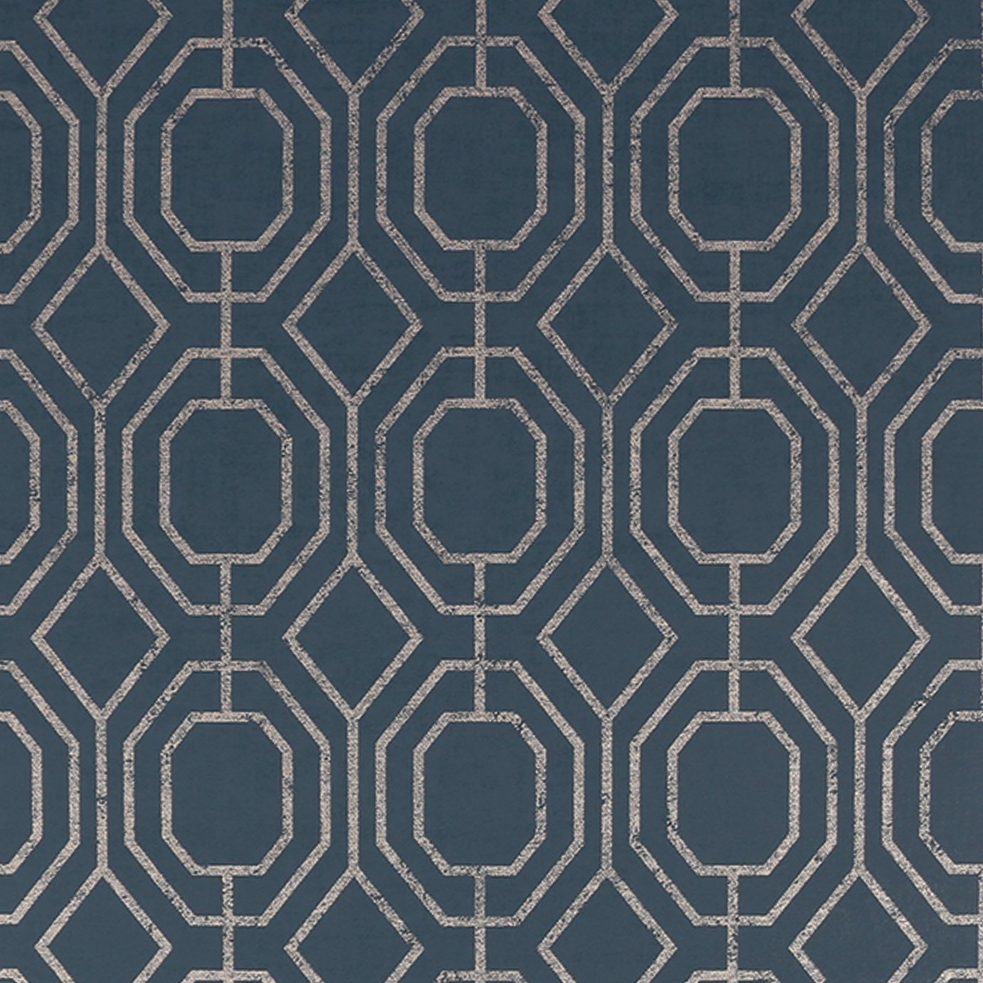 Superfresco Easy Luxe Geo Navy Wallpaper