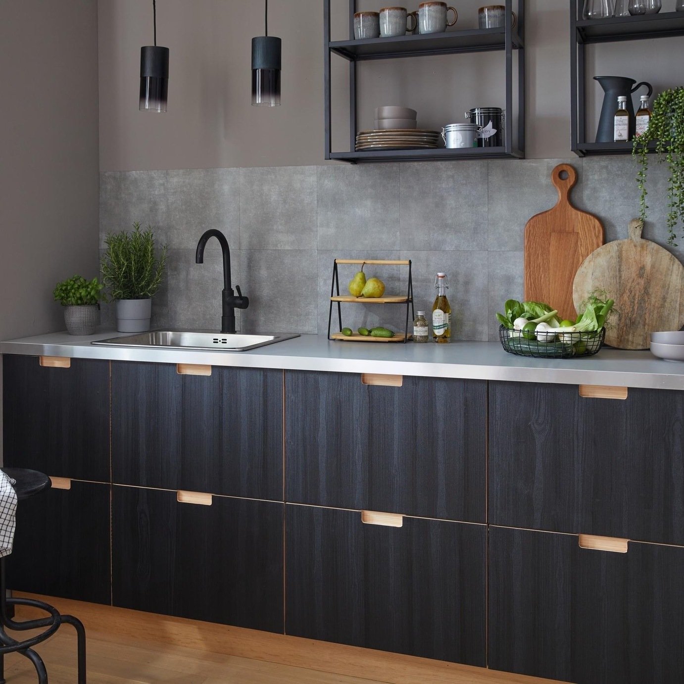 D-C-Fix Concrete Self Adhesive Vinyl Wall Tiles - Grey