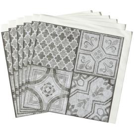 D-C-Fix Moroccan Self Adhesive Vinyl Wall Tiles - Grey