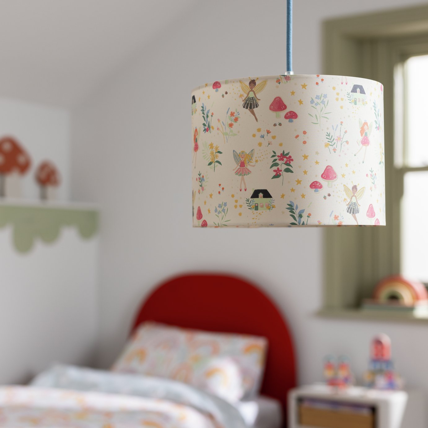 Habitat Kids Pink Story Time Glow in Dark Lampshade - 25cm