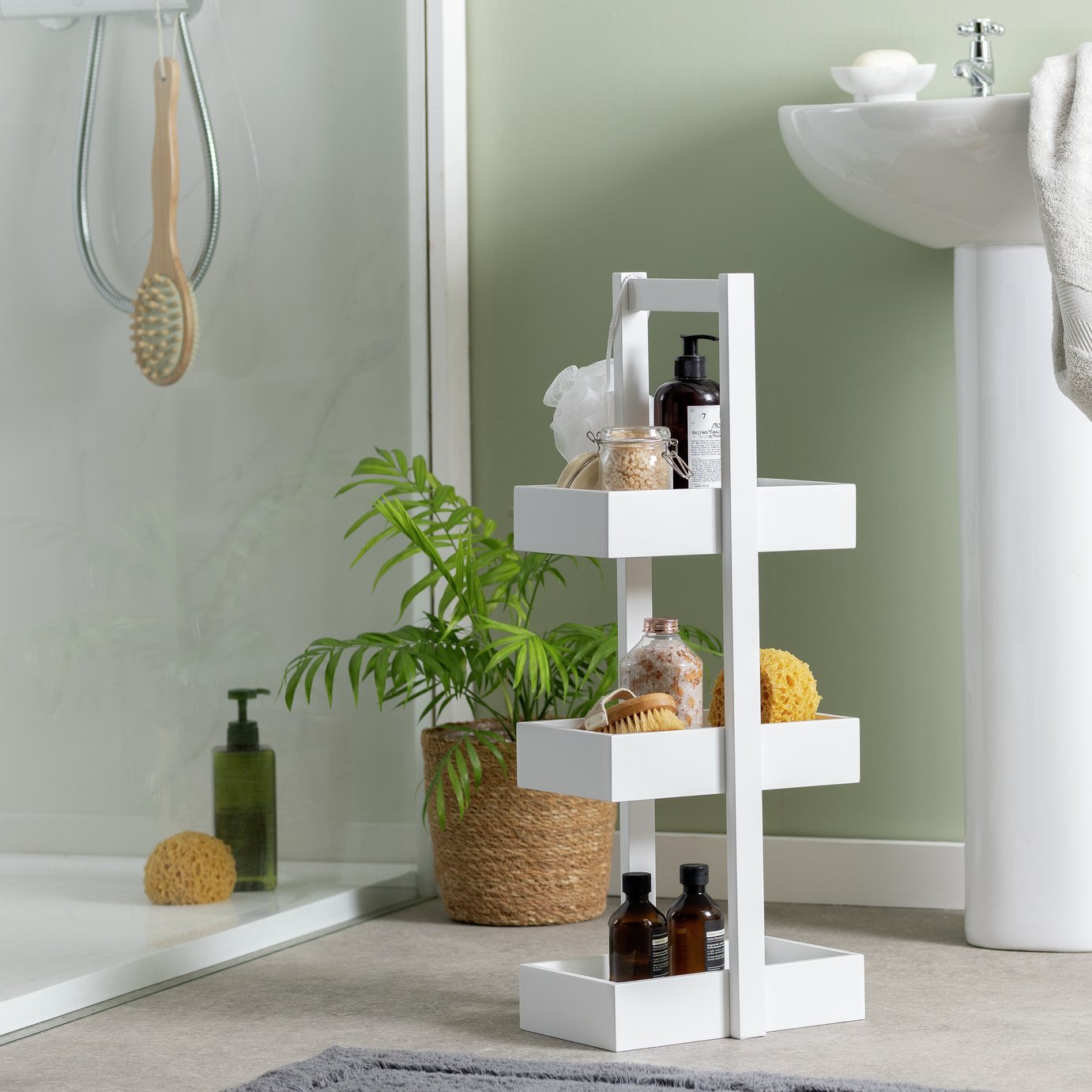 Argos Home 3 Tier Caddy - White