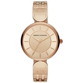 Armani Exchange Ladies Rose Gold Stainless Steel Watch