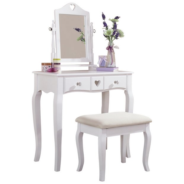 Buy Gfw Heart White Dresser Stool Kids Dressing Tables Argos