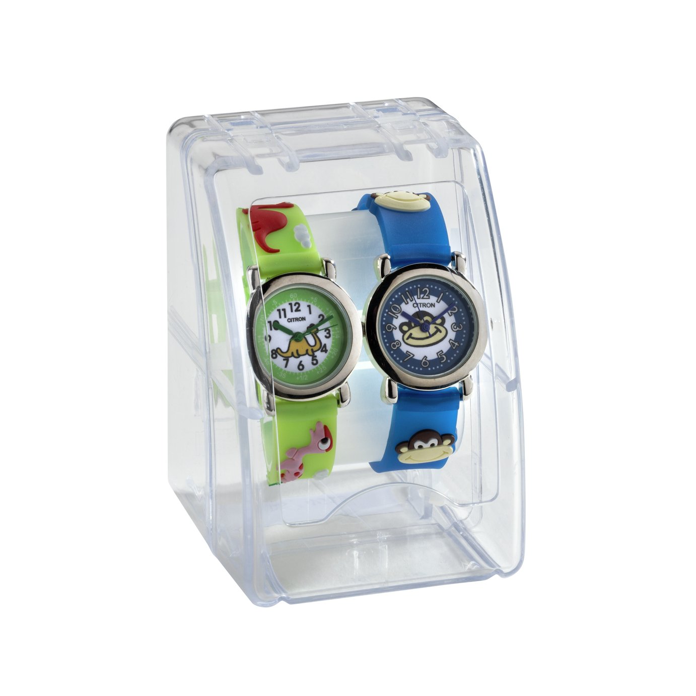 Citron Kid's Green & Blue Character Strap Watch - Set Of 2