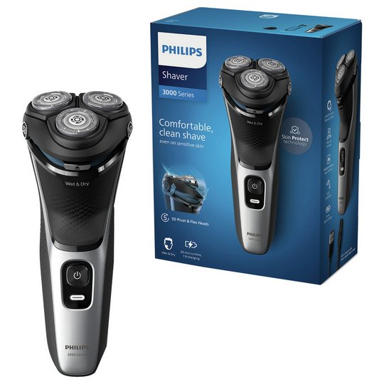 Philips 3000 Series Wet & Dry Electric Shaver S3143/00