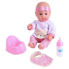 Chad Valley Babies to Love Drink & Wet Doll - 11inch/30cm