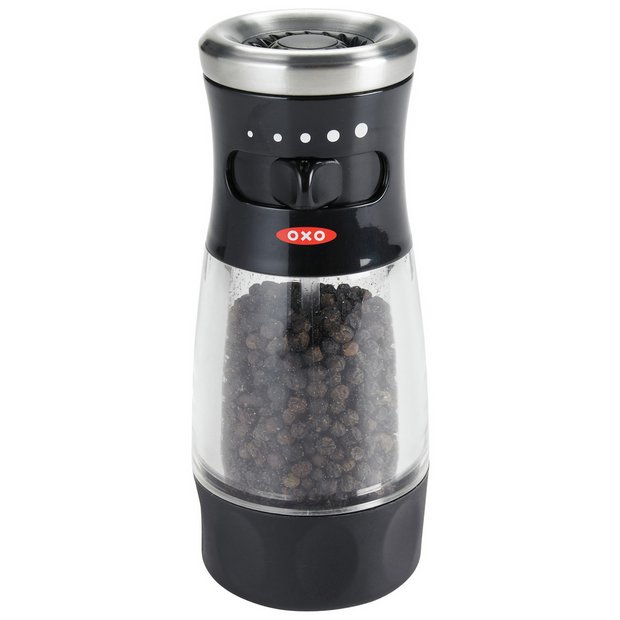 OXO Good Grips Silver/Clear Ceramic Salt and Pepper Grinder Set - Ace  Hardware