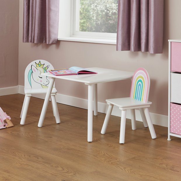 Kids table discount and chair argos