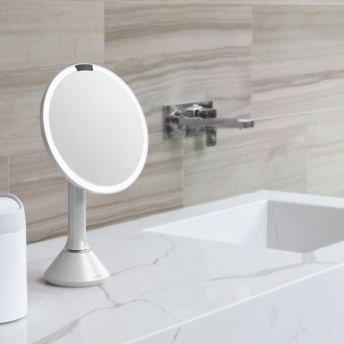 Simplehuman Beauty Sensor Mirror 5x Magnified - White