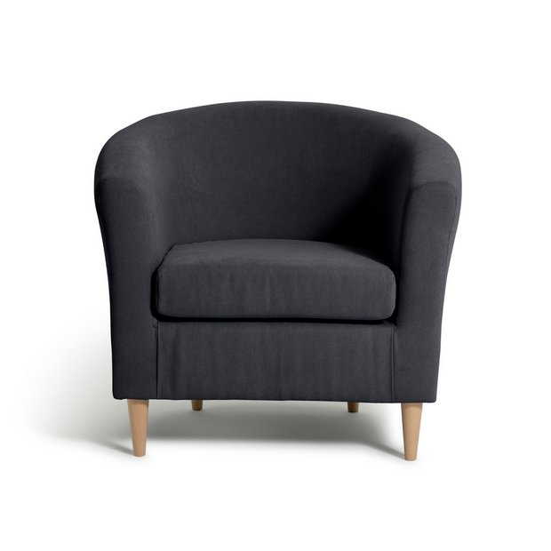 Dark grey occasional deals chair