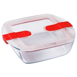 Pyrex Cook & Heat Large Square 1L Dish With Lid