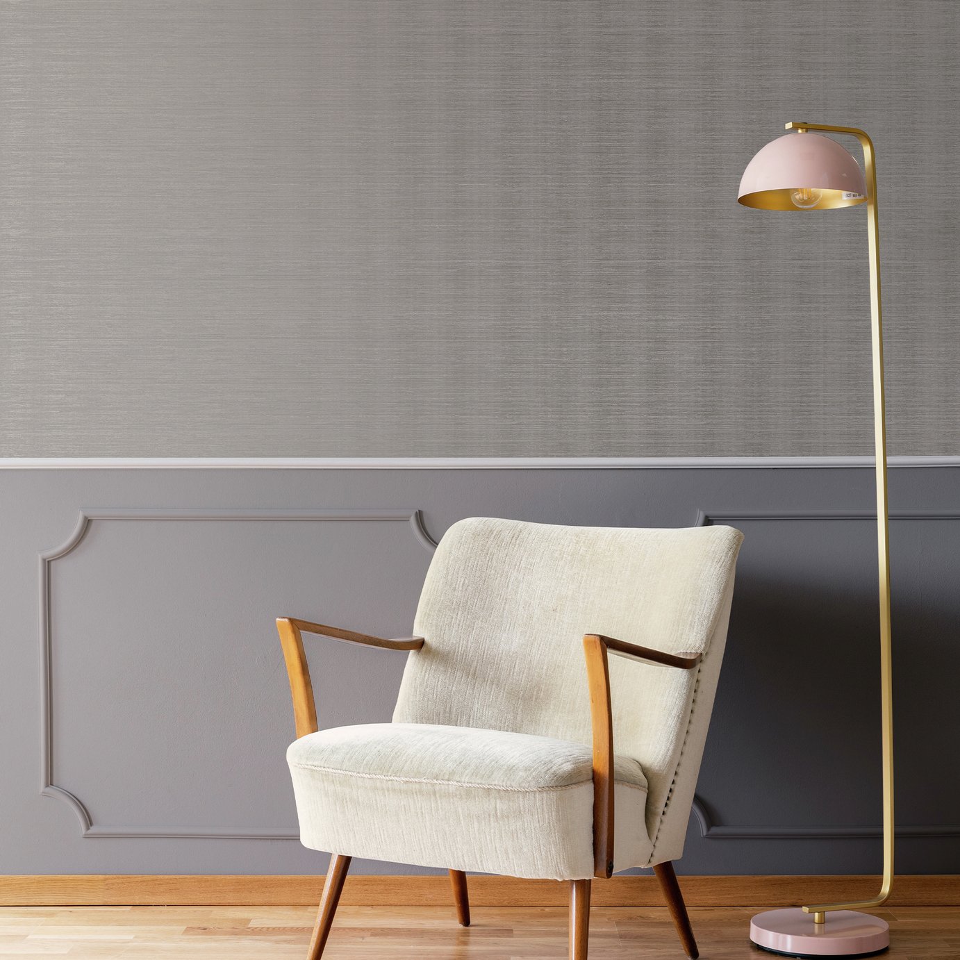 Boutique Gilded Texture Grey Wallpaper