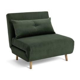 Habitat Roma Single Fabric Chairbed - Green