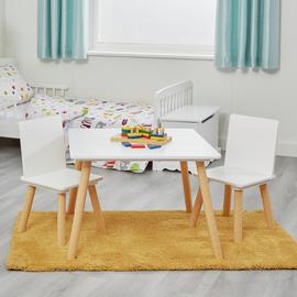 Liberty House Kids Table and Chair Set - Wood White