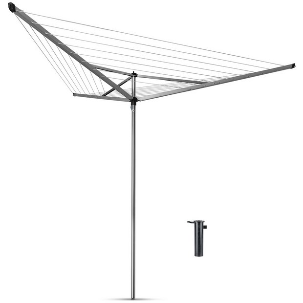 Buy Brabantia Essential 30m 3 Arm Rotary Airer with Ground Tube