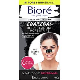 Bioré Deep Cleansing Charcoal Pore Strips x 6 Nose Strips