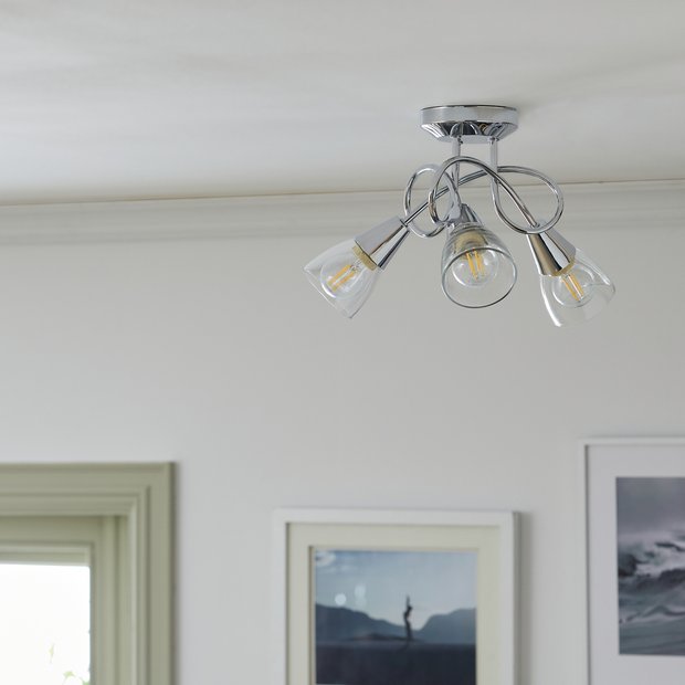 Semi flush deals ceiling lights argos