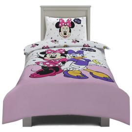Minnie Mouse Kids Pink and White Bedding Set - Single