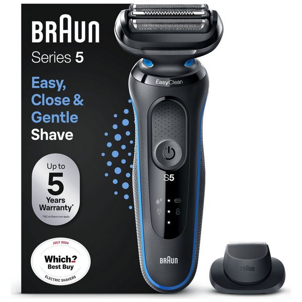 Buy Braun Series 5 Wet & Dry Electric Shaver 5s B1200s, Mens electric  shavers