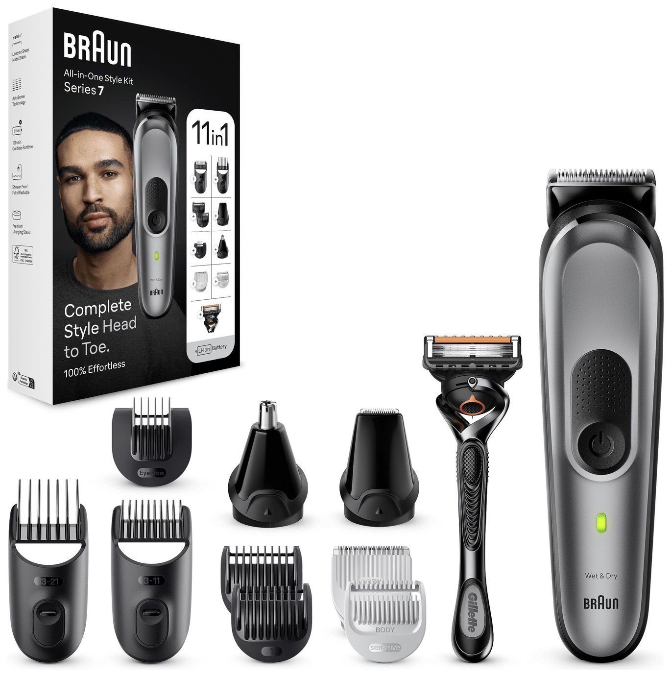 Braun 11-in-1 Beard Trimmer & Hair Clipper Kit MGK7440