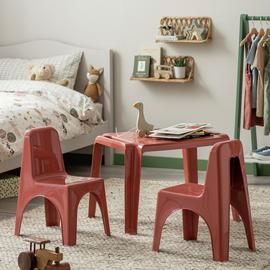 Buy Bica Kids Plastic Table Red Kids tables and chairs Habitat