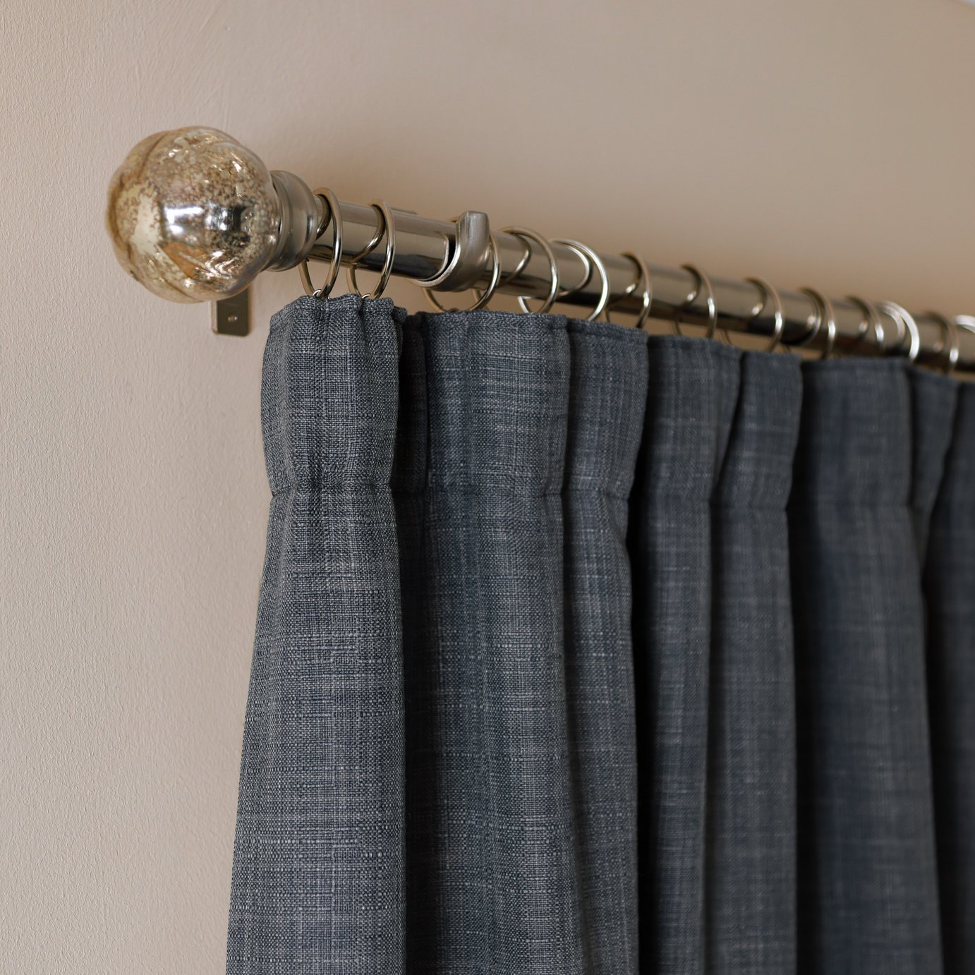Argos Home Thermal Door Curtain - Charcoal