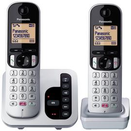 Panasonic KXTGC262ES Cordless Phone w/ Answer Machine Twin