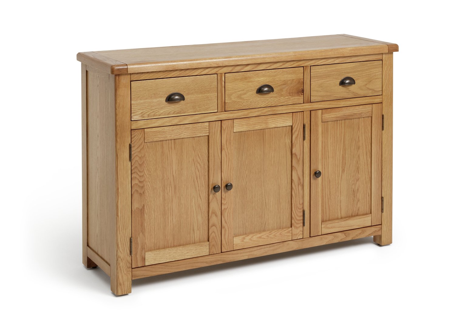 Argos Home Kent 3 Door 3 Drawer Oak Sideboard - Natural