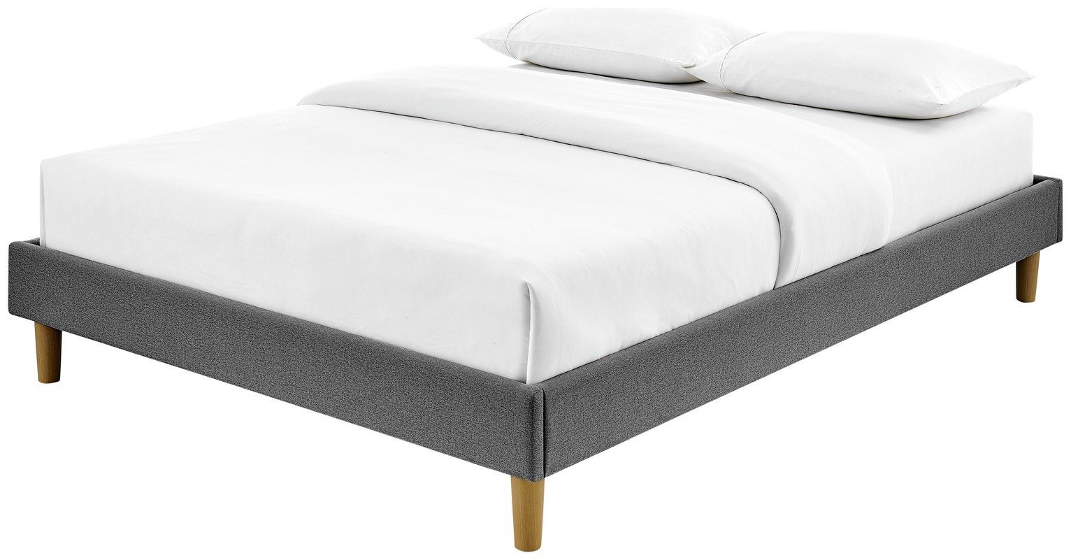 Argos Home Arthur Platform Double Bed Frame - Dark Grey
