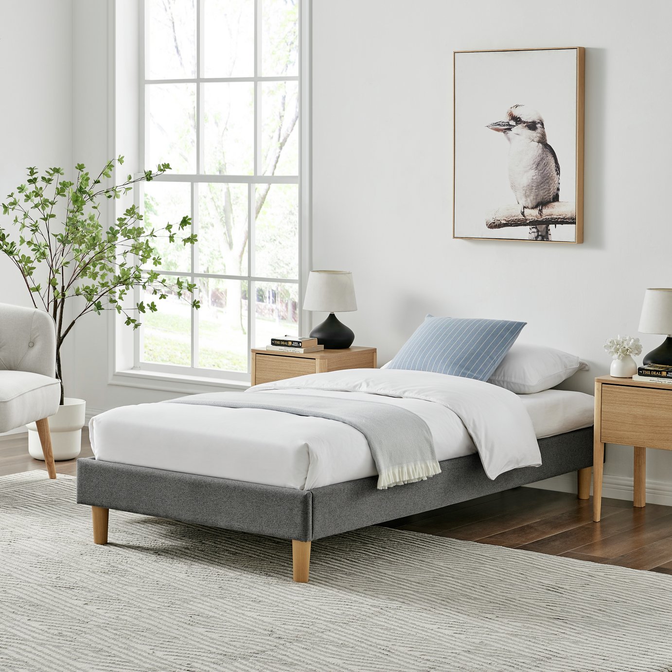 Argos Home Arthur Platform Bed Frame