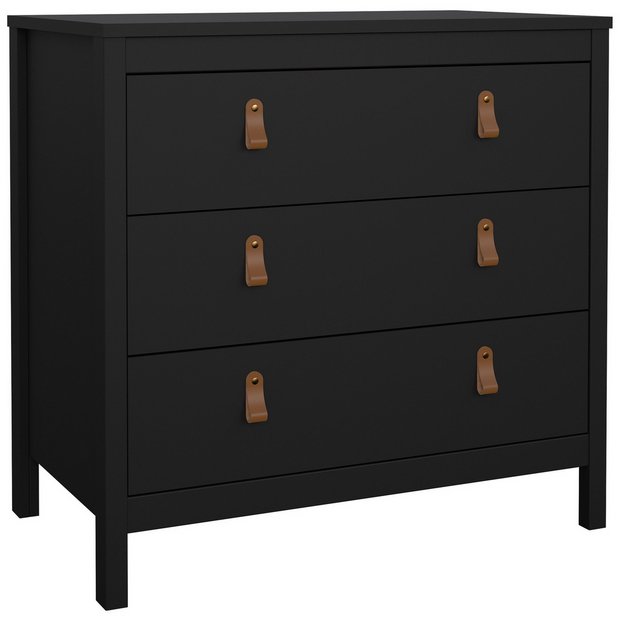 Argos black store drawers